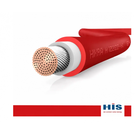 HIKRA PLUS SOLAR KABLO, 6 MM, KIRMIZI