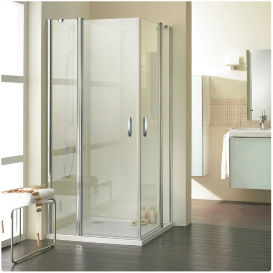 Design Elegance Kare ve Dikdörtgen İki Sabit Cam İki Menteşeli Kapı Duş Teknesi Üstü Duşakabin Design Elegance Kare ve Dikdörtgen İki Sabit Cam İki Menteşeli Kapı Duş Teknesi Üstü Duşakabin
